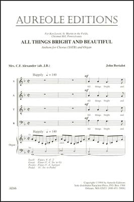 All Things Bright and Beautiful